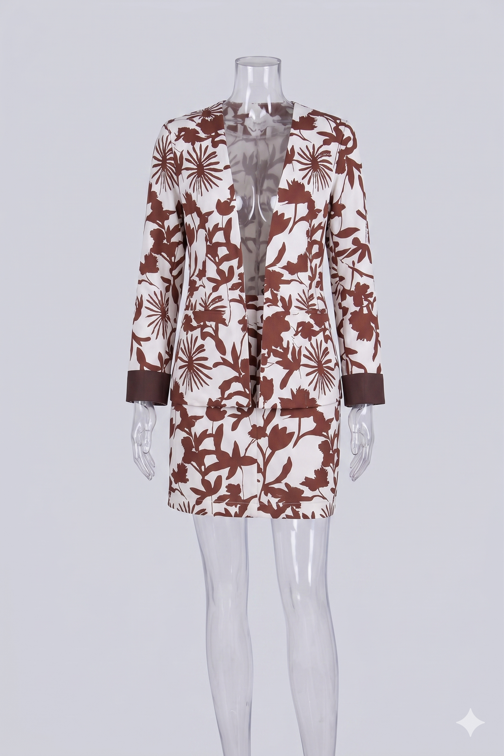 Botanical Print Mini Dress