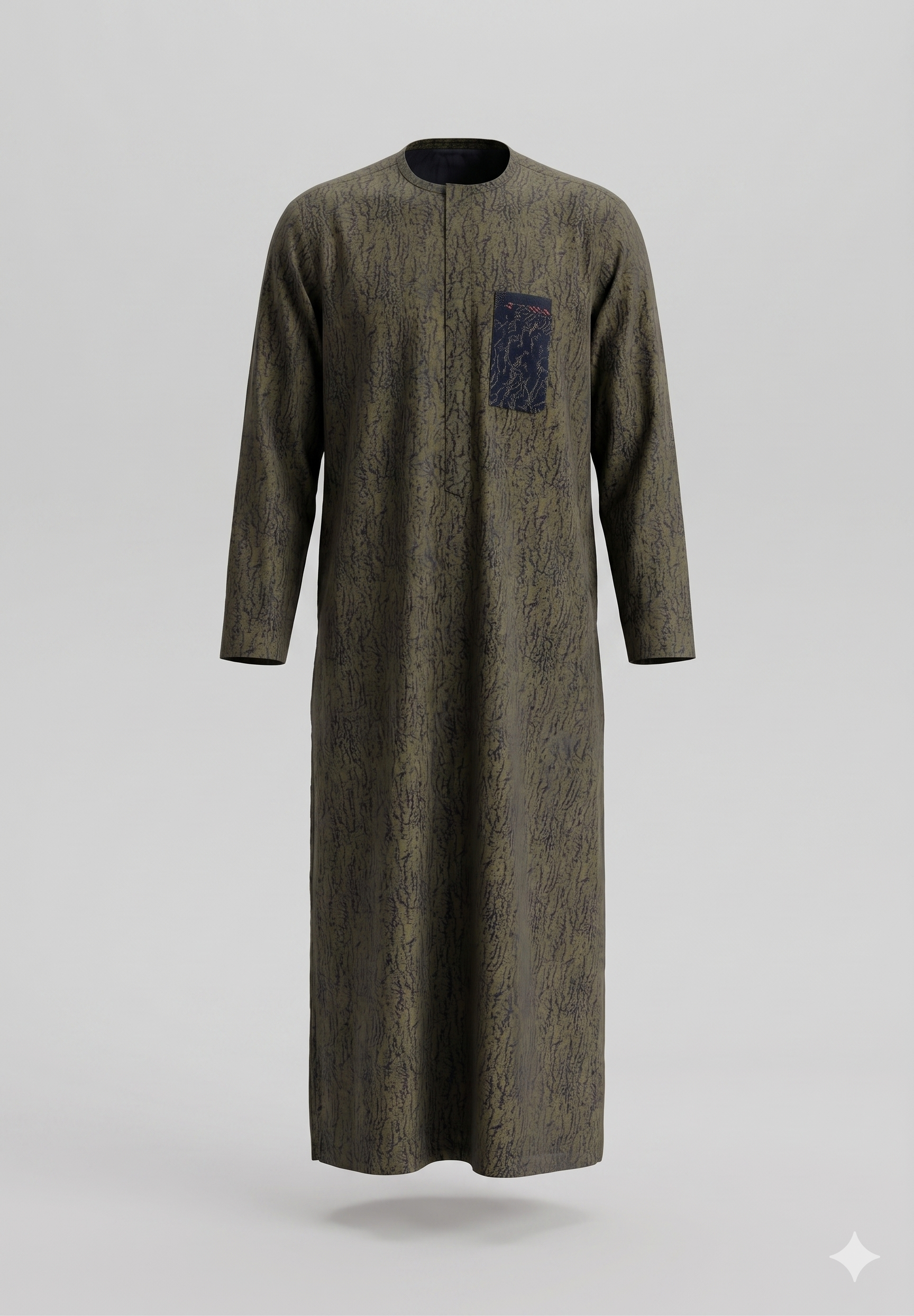 Olive Jacquard Jalabia