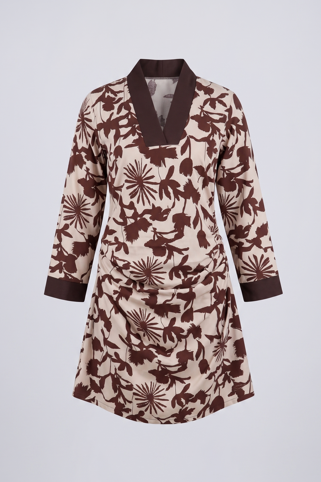 Botanical Print Mini Dress