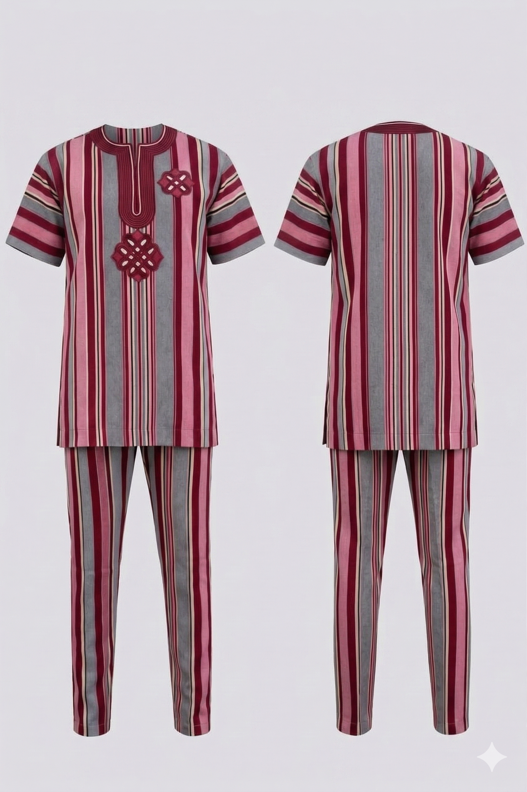 Men's Multistripe Aso-Oke