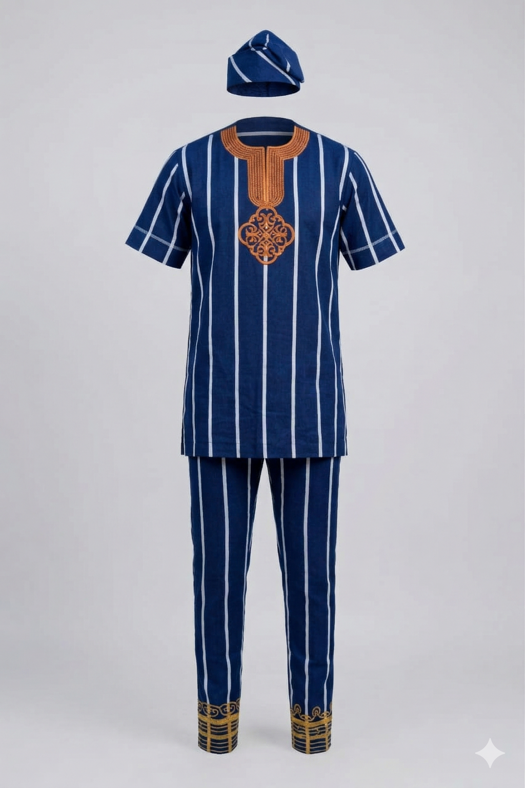 Men's Multistripe Aso-Oke